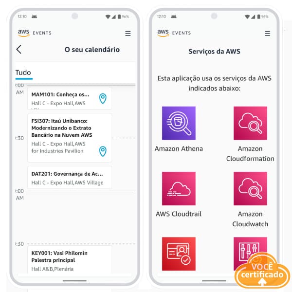 aws events app