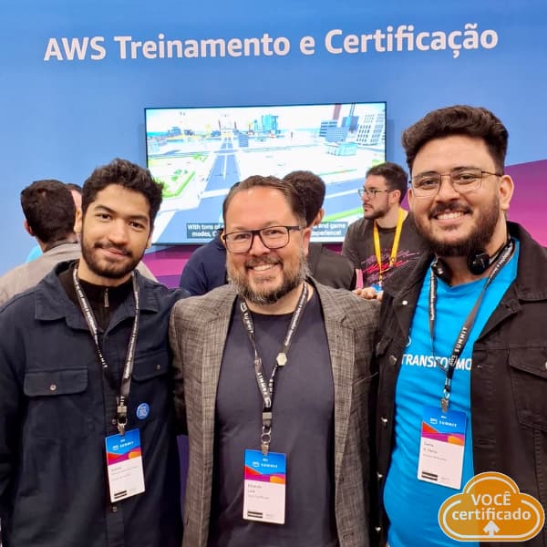 Gabriel Machado (esq.), Eduardo Lara (meio) e Denis Ferro (dir.)