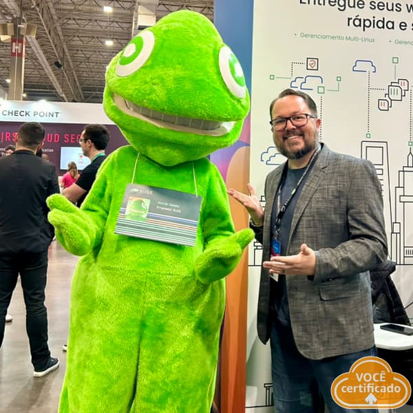 mascote Suse Linux AWS Summit 2024