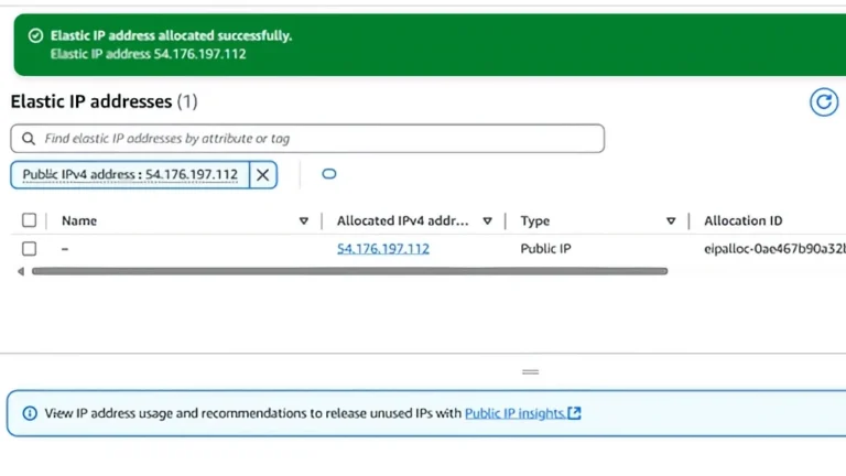 IP elástico AWS